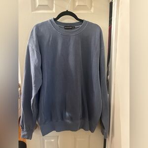 PrettyLittleThing Men's Slate Blue Crewneck Sweater
